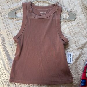 Old Navy Dusty Rose Ribbed Tank Top